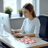 Cute Ladybug Mouse Pad - Cute Insect Decor Office Mousepad, Insect Decor Desk Mouse Pads, Ladybug Gift, Gifts For Coworkers, Gifts For Employees, 9.5X8 Inches