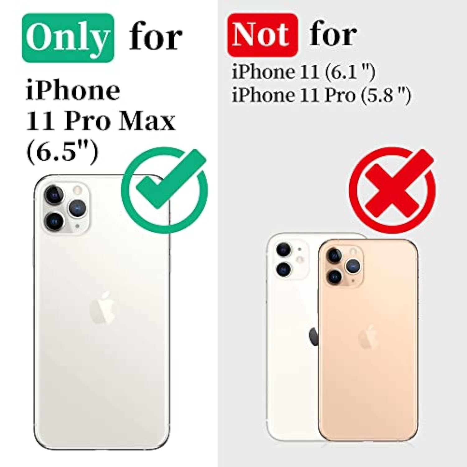 Waterproof Case For Iphone 11 Pro Max Underwater Shockproof Full-Body Rugged Bumper Sealed Case With Built-In Screen Protector For Iphone 11 Pro Max 6.5 Inch-Black