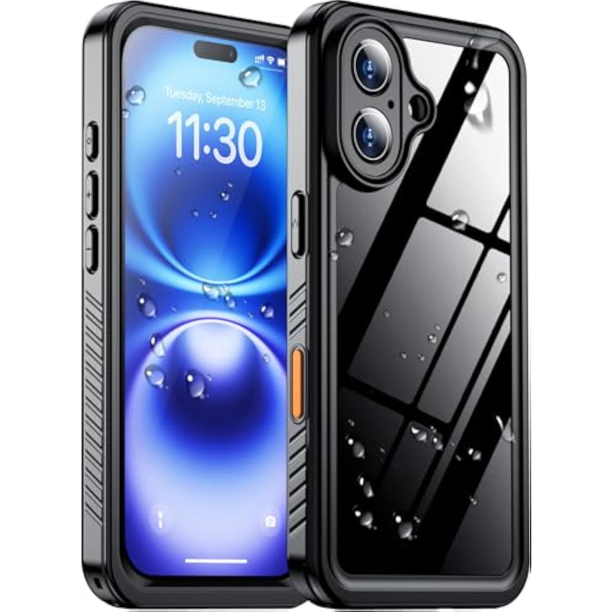 Waterproof iPhone 16 Case, Built-in Screen & Camera Protector, Shockproof, 6.1"