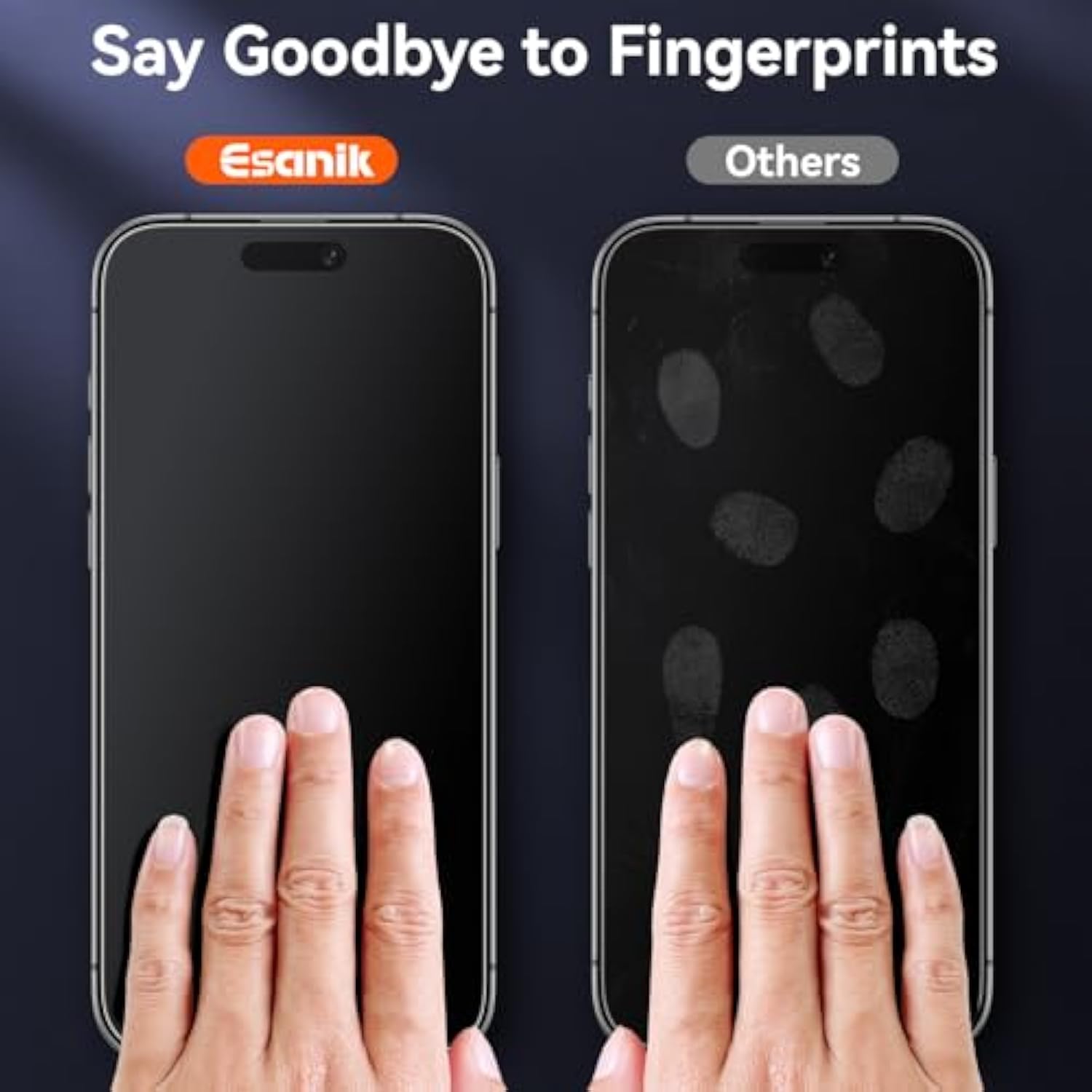 [2+2 Pack Compatible With Iphone Air Matte Glass Screen Protector [Auto-Alignment] Anti-Glare & Anti-Fingerprint,Anti-Reflection,Bubble Free, Smooth As Silk, 9H Glass Screen Cover
