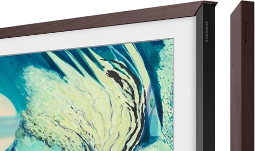 55" The Frame Customizable Bezel 20212025, Modern Brown Magnetic Frame, Trim Kit for 55-Inch QN55LS03A/LS03B/LS03D Art TV, Easy Snap-On
