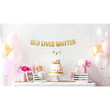 Pre-Strung Funny Birthday Gold Glitter Banner - Funny Retirement Decorations For Men And Women - Retirement Party Supplies And Gifts
