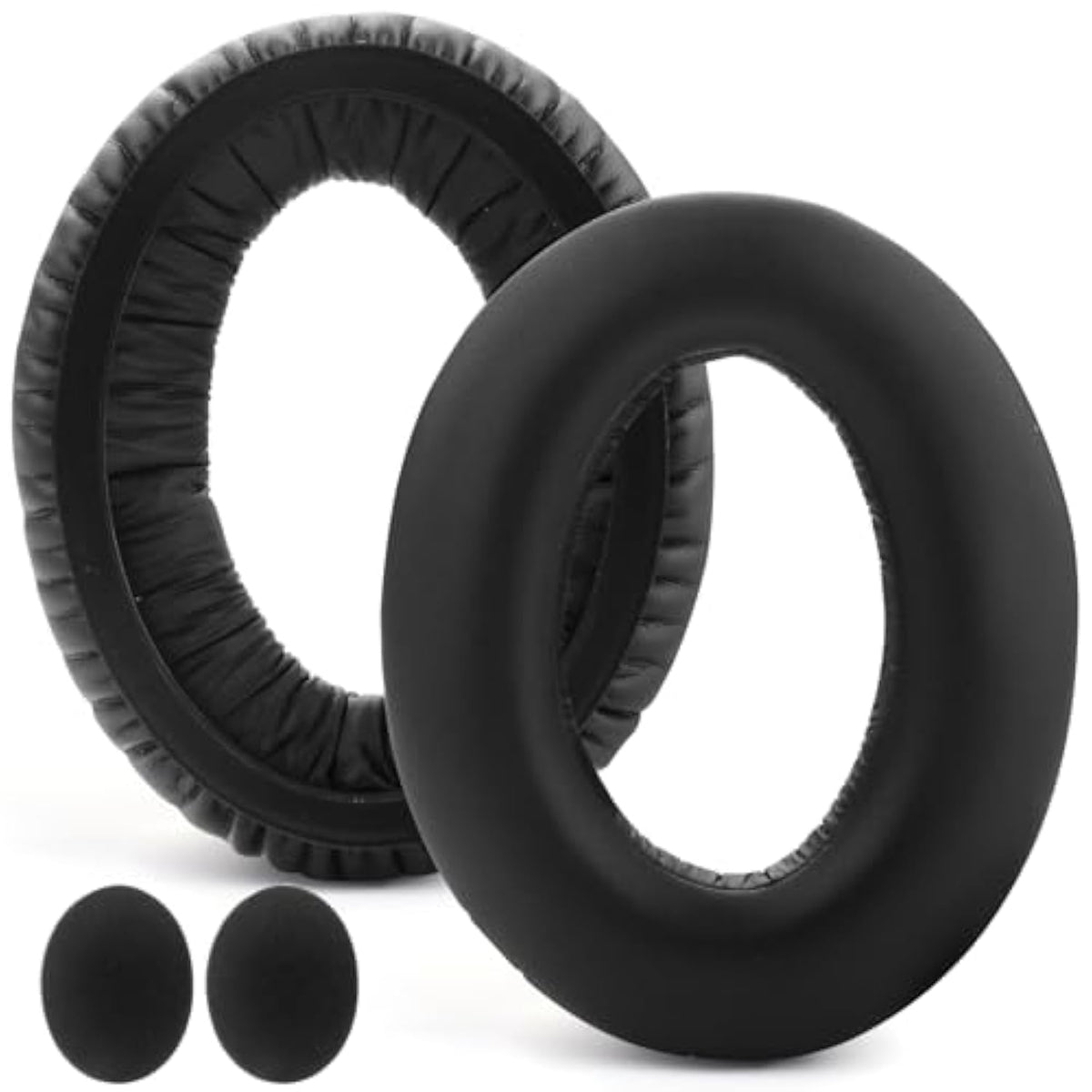Ear Pads Replacement Ear Cushions Compatible With Sennheiser Hd599 Se Hd598 Sr Hd569 Hd559 Hd595 Pc360 Pxc450 Pxc350 Hd380 Pro Hme95 G4Me Zero Headphones Protein Leather Memory Foam Earpads - Black