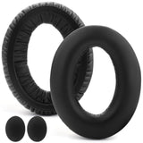 Ear Pads Replacement Ear Cushions Compatible With Sennheiser Hd599 Se Hd598 Sr Hd569 Hd559 Hd595 Pc360 Pxc450 Pxc350 Hd380 Pro Hme95 G4Me Zero Headphones Protein Leather Memory Foam Earpads - Black