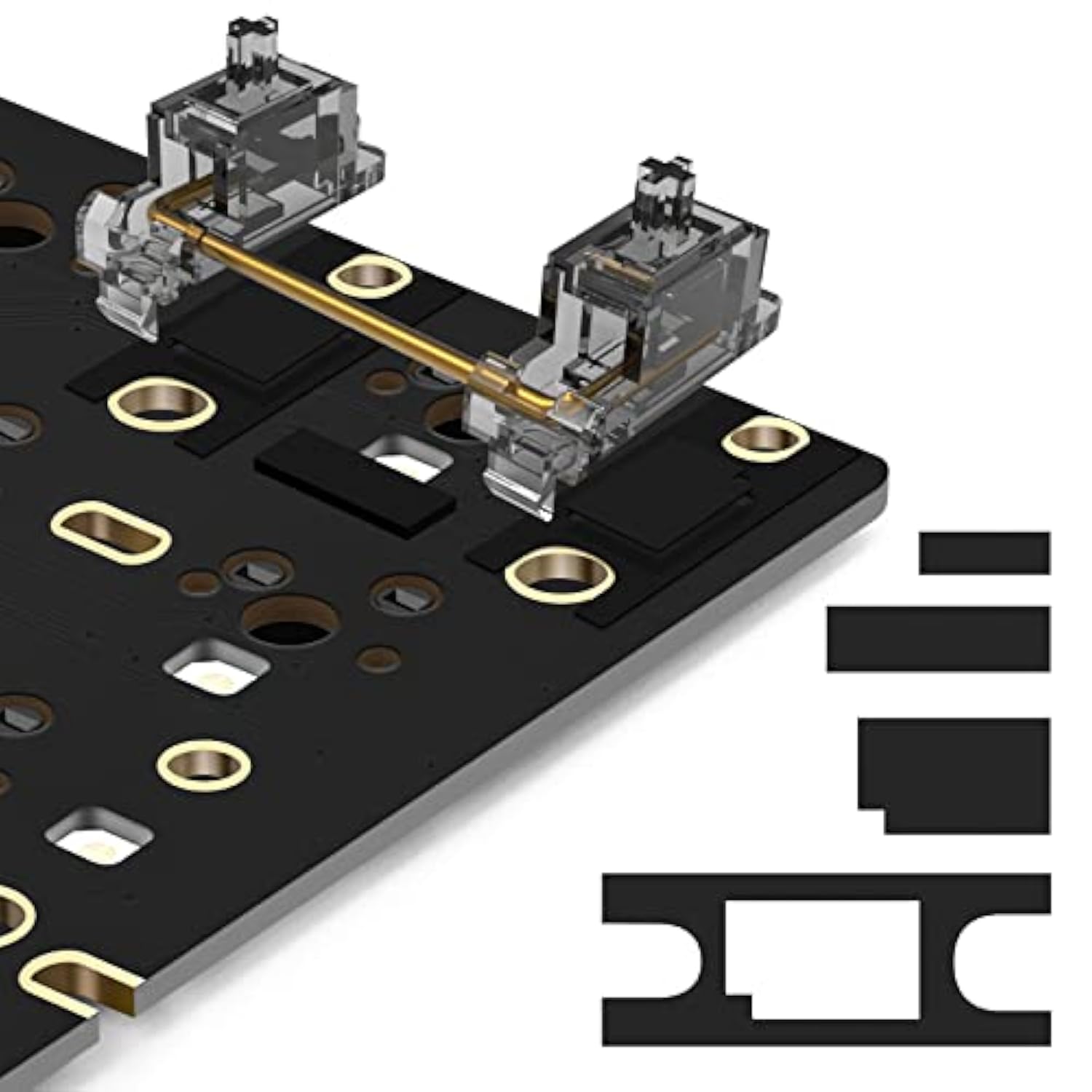 Poron Keyboard Screw-In Stabilizer Films Kits, Poron Keyboard Pcb Stabilizer P