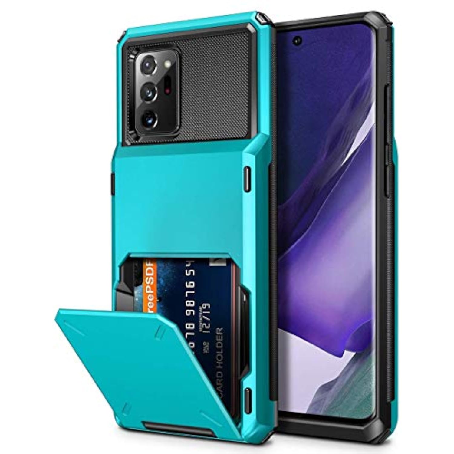 Galaxy Note 20 Ultra 5G Wallet Case with Card Holder, Sky Blue