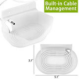 Ouligei Google Nest Audio Speaker Wall Mount/Bracket, in-Built Cable Management System & Easy Installation Speaker Holder Shelf Stand - Elegant &