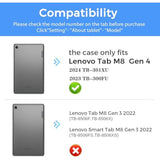 Case For Lenovo Tab M8 4Th Gen 2023 Model Tb-300Fu For Kids| Full Protection P
