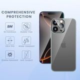 [Upgrade [6 In 1] For Iphone 16 Pro Screen Protector (6.3 Inches), Iphone 16 Pro Back Screen Protector And Front Screen Protector With Camera Protector [2+2+2 Pack], 9H Hardness