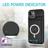 Battery Case For Iphone 14, Upgraded10000Mah High Capacity Rechargeable Portable Protective Extended Charger Case Wireless Charging Compatible With Iphone 14 (6.1 Inch) Charging Cover& Carplay (Black)