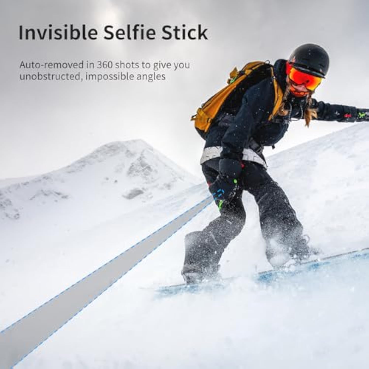 59In Invisible Selfie Stick Tripod For Insta360 X5/X4/Go 3/X3/One Rs/One X2/One X/Go 2/One R/One, Ulanzi Tt52 Extension Pole Adjustable Waterproof Handle Grip For Gopro Dji Insta 360 And More