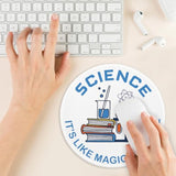 Lab Technician Mousepad, Office Gifts Mouse Pad With Stitched Edge Non-Slip Rubber Base, Cute Round Mouse Mat For Laptop Supplies, Scientist Mousepad Home Office Computer Desk Accessories