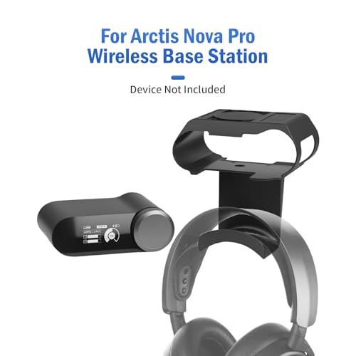 Under Desk Headphone Hanger Stand for SteelSeries Arctis Nova Pro Wireless-Arctis Pro Wireless NOVA Magnetic Mount Secretlab Magnus Version,Headphone