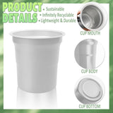 60 Pack 16 Oz Aluminum Drinking Cups,Reusable Metal Cups,Silver Aluminum Party Cups Beer Cups Suitable For Family Gatherings,Entertainment Parties