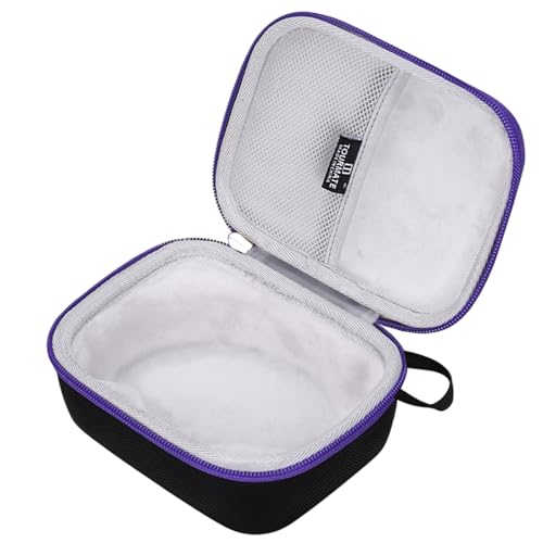 Hard Travel Case For Logitech Ergo M570/M575/M575S/ Logitech Mx Ergo S/Mx Ergo/Nulea M501/M509 Wireless Trackball Mouse (Case Only) (Oxford, Black & Purple)