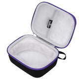 Hard Travel Case For Logitech Ergo M570/M575/M575S/ Logitech Mx Ergo S/Mx Ergo/Nulea M501/M509 Wireless Trackball Mouse (Case Only) (Oxford, Black & Purple)