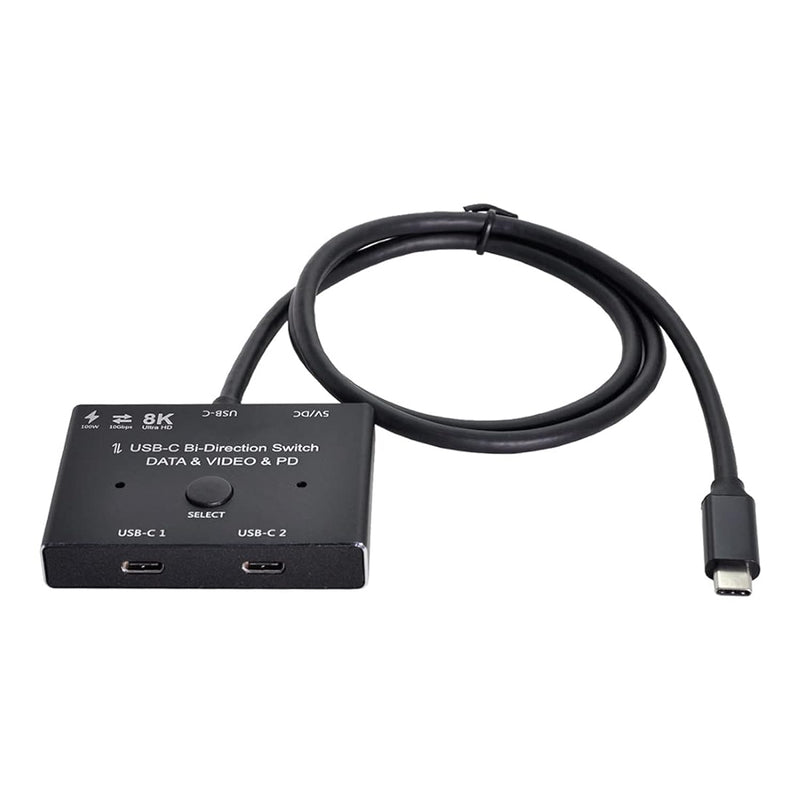 Cy Pd 8K@30Hz 100W 10Gbps Usb-C Type-C Bi-Direction Switch Mst 1 To 2 Hub Supp