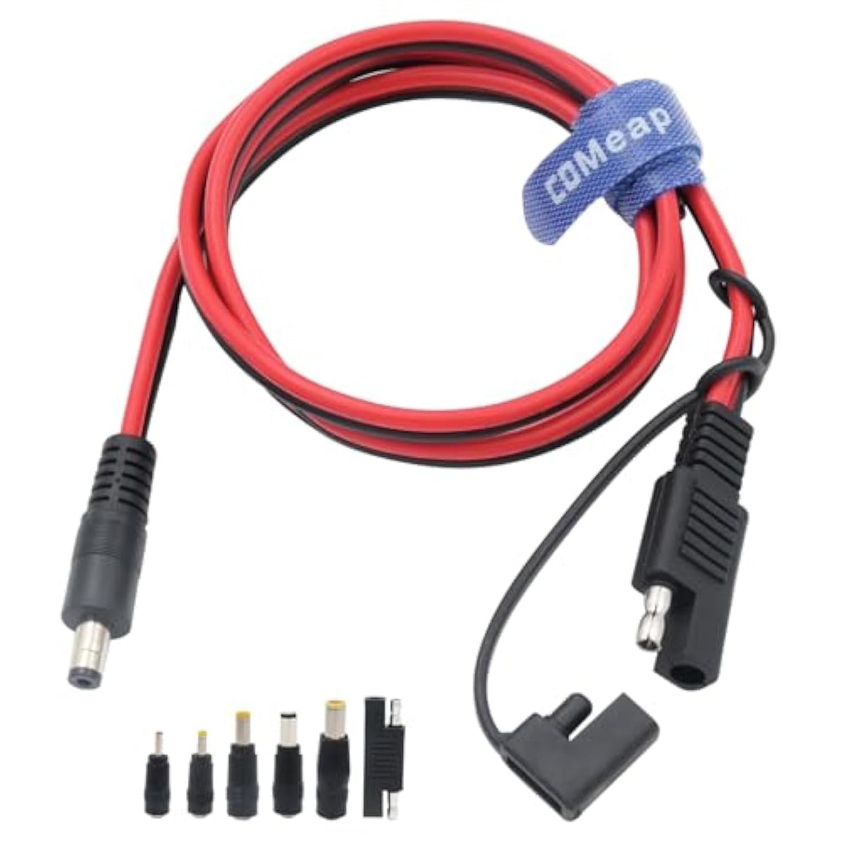 Sae To Dc Adapter For Jackery Solar Panel, 3.31Ft (1.01M) Sae To Dc5521 Male Connector Cable With Sae Polarity Reverse Adapter Dc8/6.5/5.5/4.0/3.5(Mm) For Solar Generator 14Awg