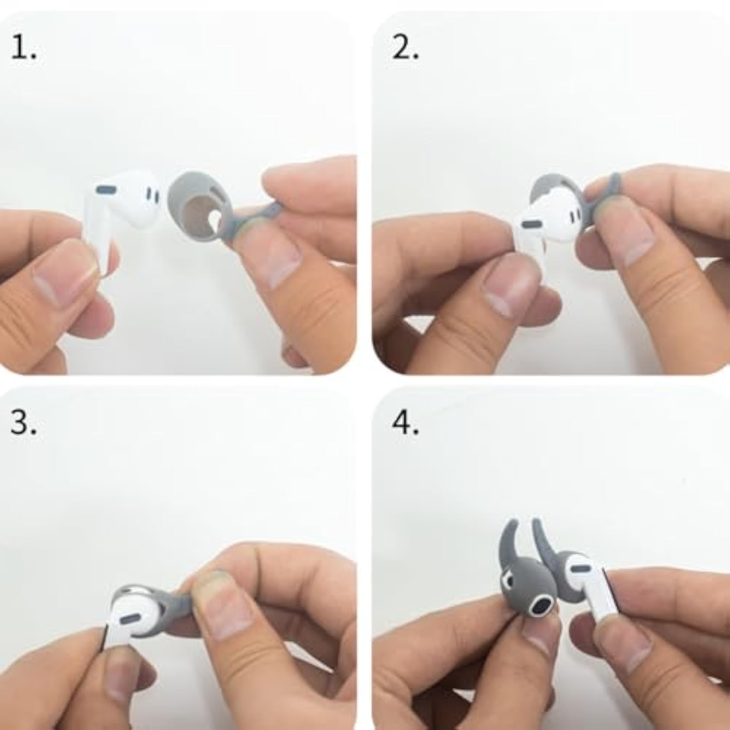 5 Pairs Galaxy Buds3 Ear Hooks Silicone Earbuds Cover, Galaxy Buds 3 Earbuds Earhooks Anti-Slip Noise Isolation With Storage Case