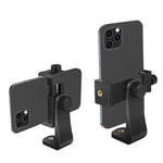 Phone Holder/Vertical And Horizontal Tripod Mount Adapter Rotatable Bracket With 1/4 Inch Screw, Adjustable Clip For Iphone, Android Cell Phone, Selfie Stick, Camera Stand
