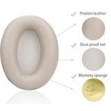 Replacement Ear Pads Compatible With Sony Wh-1000Xm3 Over-Ear Headphones, Wh-1000Xm3 Earpads Cushions With Protein Leather And Memory Foam (Apricot Color)