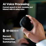 Ai Mouse, Jethro V1 – Ai Voice & Audio Recorder, Note Taking Mouse For Computer & Laptop With Centralized Ai Software, Ai Writing Tools, Voice Typing, Transcribe, Translate & Summarize