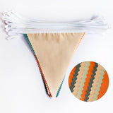 32Ft Little Cutie Baby Shower Decorations Orange Sage Green Fabric Pennant Triangle Banner Party Flag Streamer Garland For A Little Cutie Is On The Way Birthday Orange Gender Reveal Party Decoration