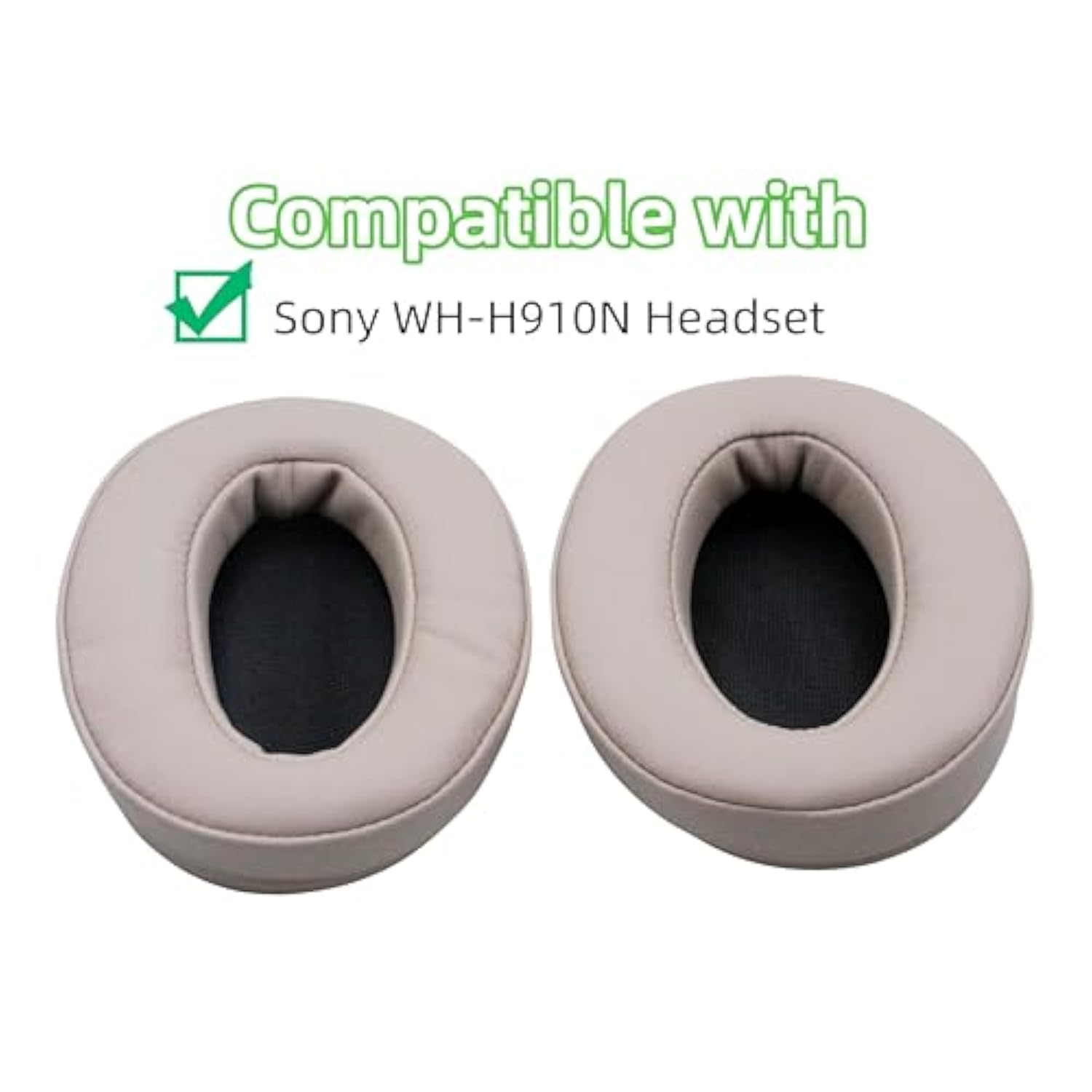 Ear Pads Replacement,Compatible With Sony Wh-H910N Headphones,Ear Pads Cushions With Upgrade Memory Foam & High Protein Leather(Gold)