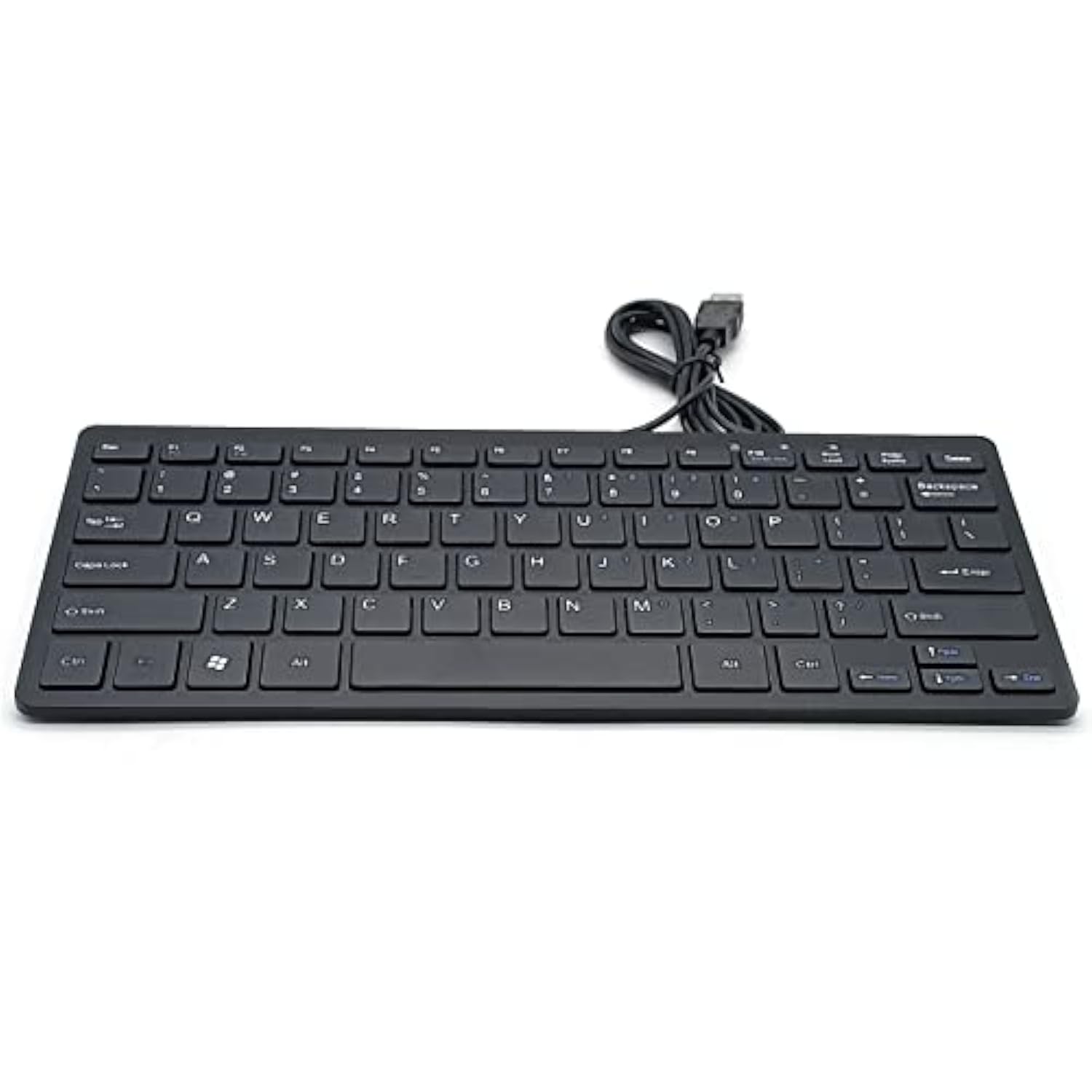 Mini Wired Keyboard(English) Ultra Thin And Light Portable 78 Keys Small Usb M