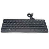 Mini Wired Keyboard(English) Ultra Thin And Light Portable 78 Keys Small Usb M