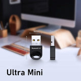 Usb Wireless 5.3 Adapter For Desktop Computers, True Plug And Play Mini Wireless Dongle Receiver And Transmitter For Laptops, Headphones, Keyboards, Mouse, Speakers, Windows11/10/8.1 (Black)