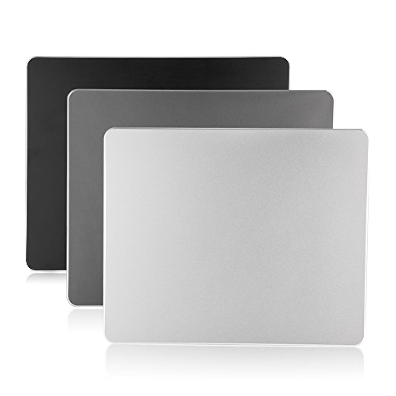 Non-Slip Aluminum Alloy Double Sided Gaming Mouse Pad for PC Laptop - Large Comfortable Computer Mouse Mat Black