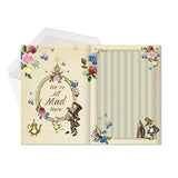 Alice In Wonderland Birthday Card Party Unbirthday Mad Hatter Tea Party Thank You