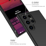 Silicone Case For Samsung Galaxy S25 Ultra, Durable And Stylish Drop Tested Soft Silicone Gel Rubber Slim Fit Shockproof Protection Phone Cover For Samsung Galaxy S25 Ultra (Black)