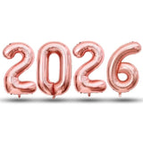 40 Inch Rose Gold 2026 Foil Balloons Party Supplies Graduation New Year