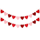 Valentines Day Felt Heart Garland Valentine'S Day Felt Heart Banner De