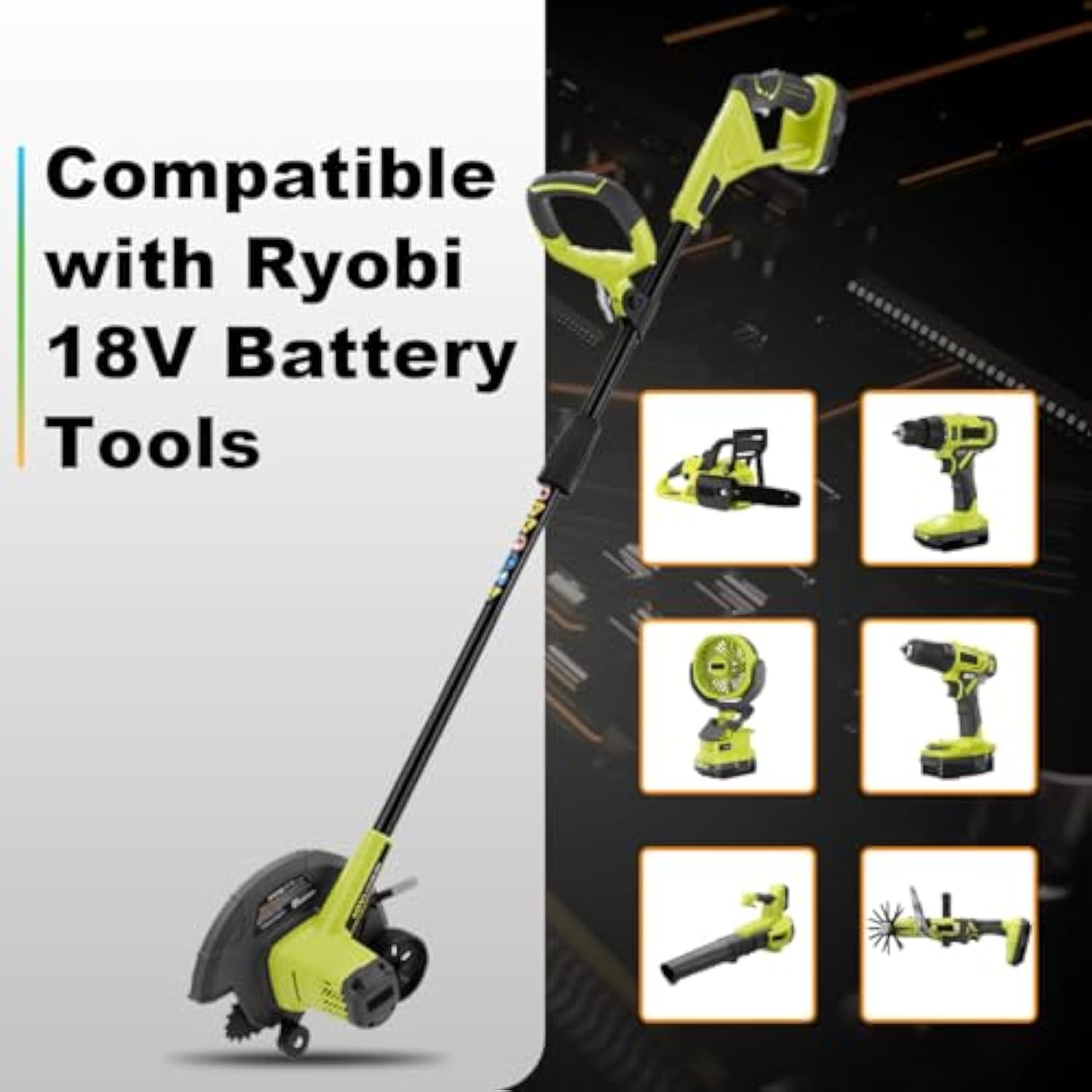 LUMSING 2Pack 7.0 Ah P108 Lithium Replacement for Ryobi 18V Battery Compatible with Ryobi Battery P102 P103 P104 P105 P107 P108 P109