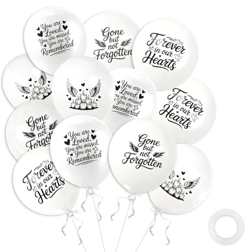 36 PCS Peace Funeral Memorial Balloons Remembrance Balloons Release in Sky