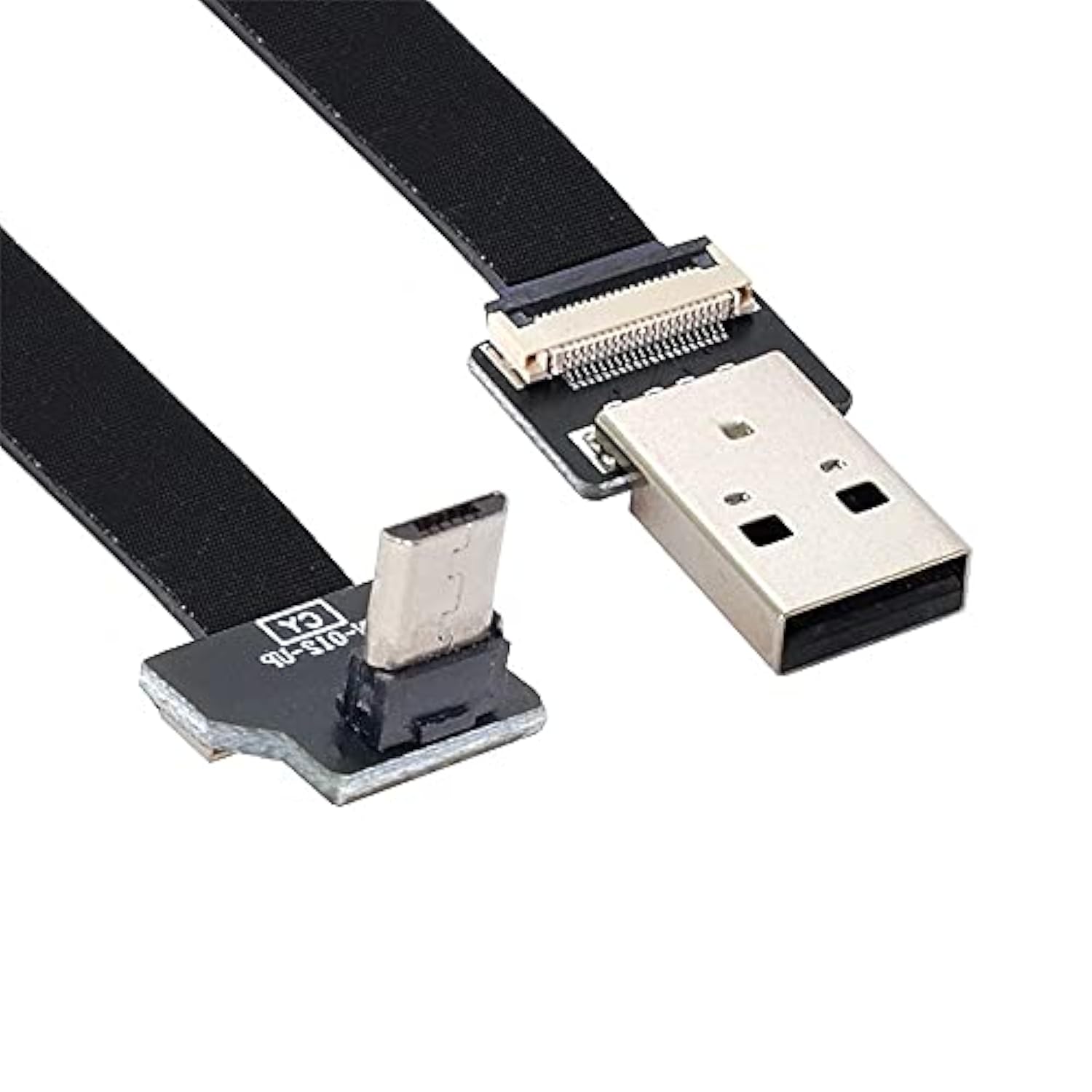 xiwai 0.2M Up Angled USB 2.0 Type-A Male to Micro USB 5Pin Male Data Flat Slim