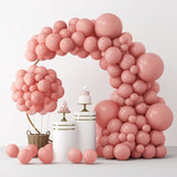 129pcs Retro Pink Balloon Garland Kit Blush Arch Set for Birthday, Baby Shower & Parties