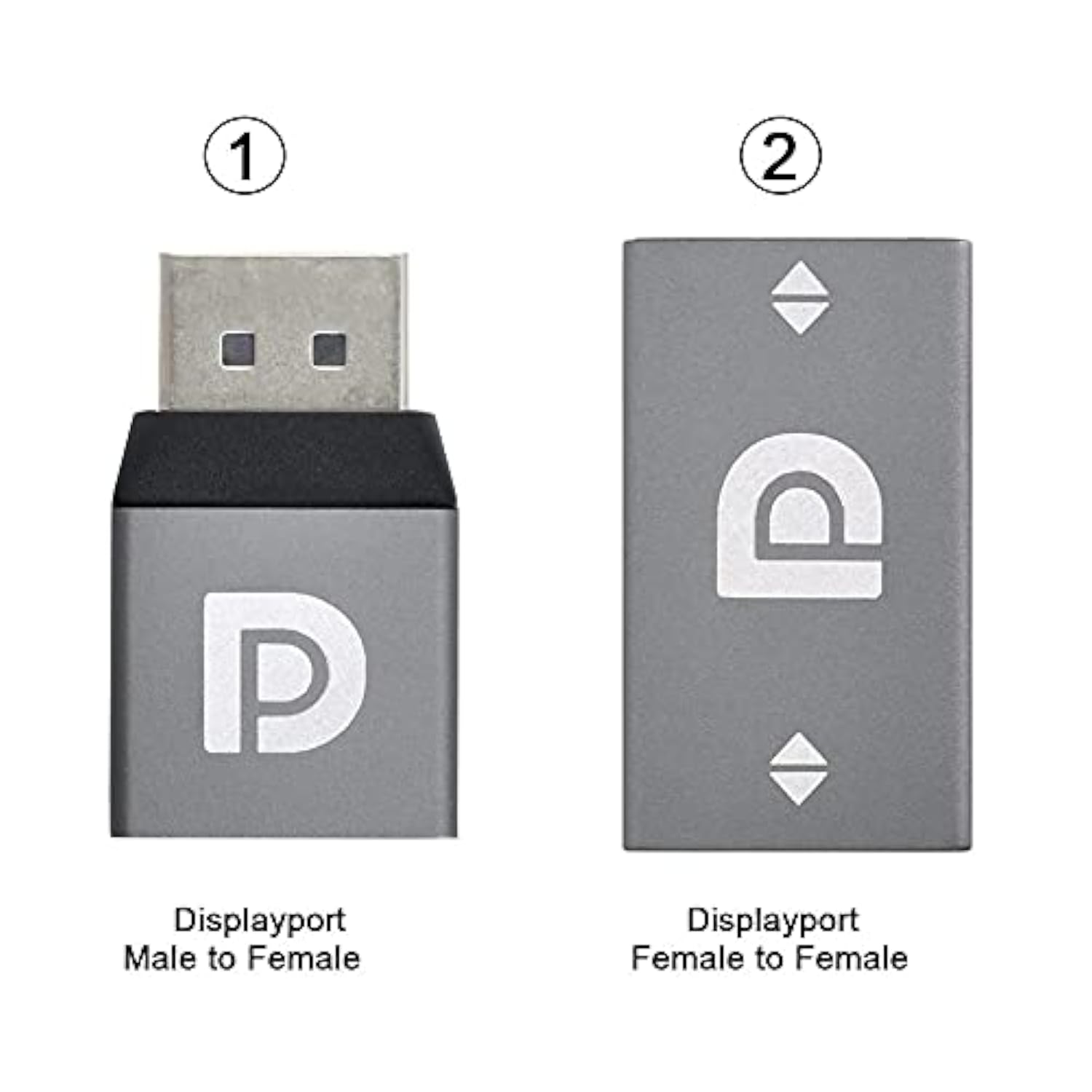 Xiwai 2pcs/Set DisplayPort 1.2 4K 60hz to DP Extension Adapter Male Female Ult