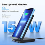 Wireless Charger [2 Pack],15W Fast Wireless Charging Stand,Wireless Charger Compatible With Iphone 15/15 Plus/15 Pro Max/14/13/12 /11Pro Max/Xr/Xs/X/8 Plus,Galaxy S23/S22/S21/S20 Note 20/10,Google,Etc