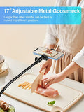 81" Tall Flexible Tripod Stand for iPhone with 17in Adjustable Gooseneck with Remote Compatible with iPhone 13 Pro Max / 13 Pro / 12 Pro Max, Android