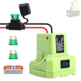 Power Wheels Battery Adapter Compatible With Ryobi 18V One+ Battery With Fuse & Wire Terminal P108 P107 P100 P102 P109 P189 P190 Power Connector For Rc Toy Car, E-Bike And Robotics