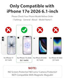 Case for iPhone 17e 5G 2026, Heavy Duty & Rugged Dual-Layer with USB C Port Anti Dust/Scratch Shockproof Protection Phone Cases, Armor Back Cover for