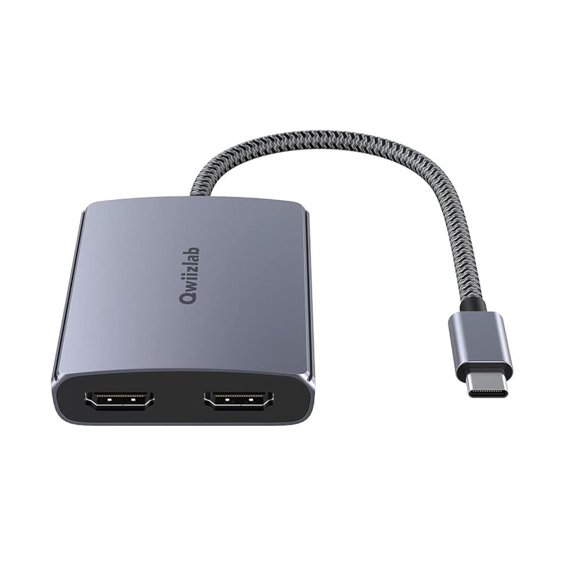 Usb C To Dual Hdmi Adapter For Windows & Mac, Two Hdmi (1X 8K@30Hz, 1X 4K@60Hz