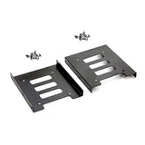 Hdd Ssd Mounting Bracket 2.5 To 3.5 Adapter Hard Drive Holder (Single Drive, Pack Of 2)
