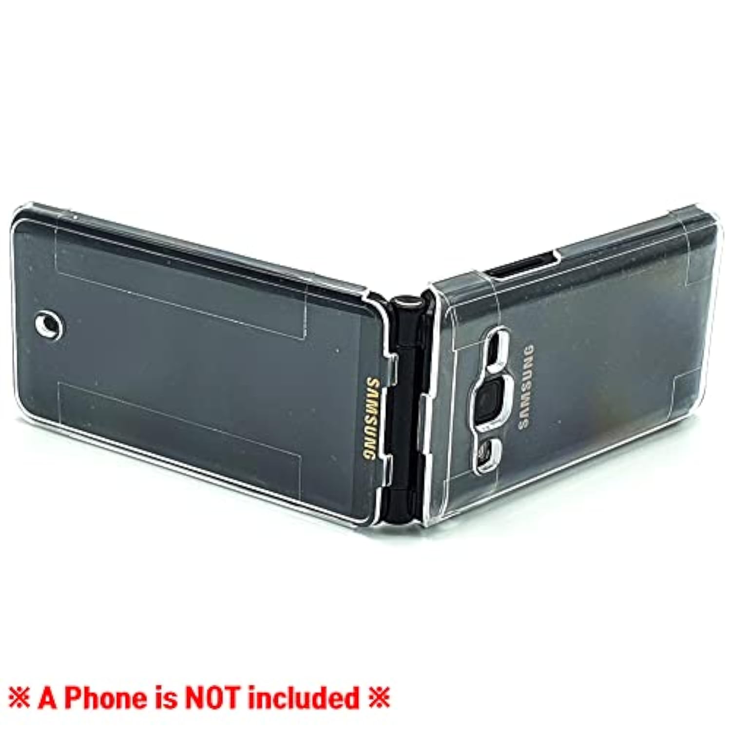 Shockproof Protection Hard Phone Case Protective Clear Cover For Samsung Galaxy Folder 2 Sm-G160 / Sm-G160N / Sm-G1650W / Sm-G165N / Sm-G1650 (Transparent)