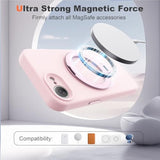 Pink 6.1 Inch Case for iPhone 16E with 360 Degree Spin Stand