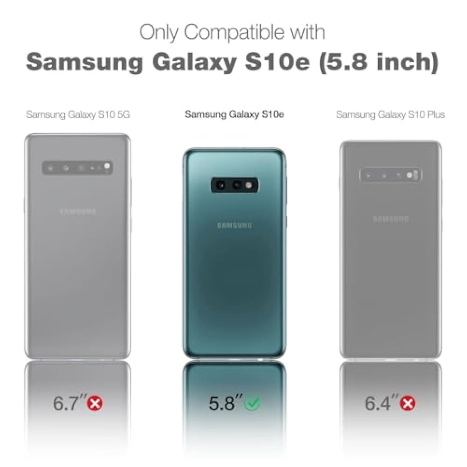 Case For Galaxy S10E, [Built-In Screen Protector] Marble Full-Body Protection Shockproof Rugged Bumper Protective Cover For Samsung Galaxy S10E 5.8 Inch - Green Marble